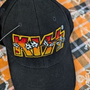 Vintage Black KISS Logo Cap